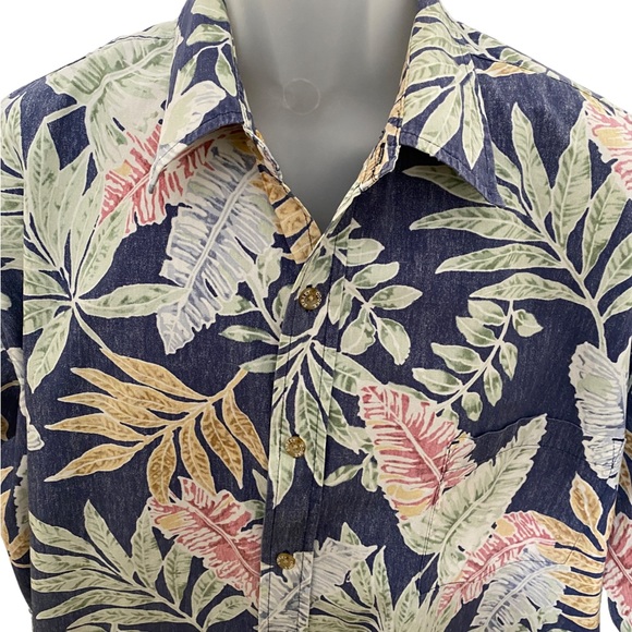 COOKE STREET Aloha Hawaiian Floral Reverse Shirt Men 2XL XXL - Picture 2 of 7